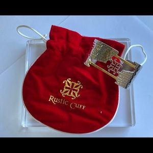 Hammered Gold Rustic Cuff